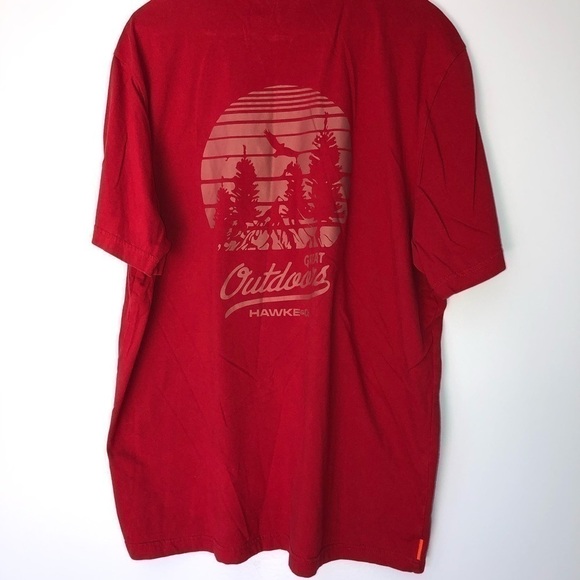 Hawke & Co size XXL red short sleeve shirt - Picture 4 of 11